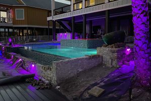 custom-LED-lighting-install-pool-surround-at-luxury-beach-house-daltons-sprinklers-drainage-and-lighting-foley-alabama